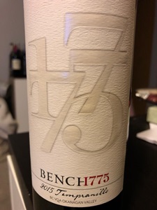 Bench 1775 Tempranillo 2015